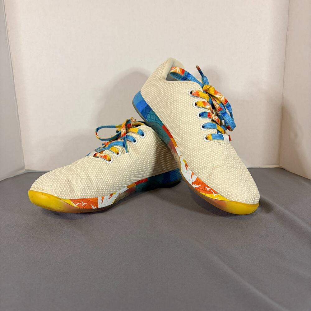 Womens EUC White Tropical NOBULL Technical Cross Training Shoes size 7.5